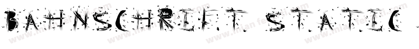 Bahnschrift Static B字体转换